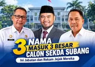 3 Kandidat Sekda Subang lolos tahap akhir, ini jabatan dan rekam jejak mereka