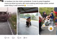 Berangkat sekolah di tengah kabut asap, tiga kakak beradik tewas ditabrak truk di Malaysia