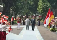 Prabowo Sambut Presiden Jerman Steinmeier dengan 120 Pasukan Berkuda