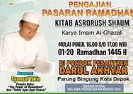 Berpuasa Adalah Berbekal