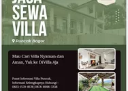 Dirgantara AIA Group Depok, Buka Usaha Sewa Villa Puncak Bogor