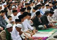 Sholat Ied di Kramatwatu, Najib Hamas Ajak Lanjutkan Kebaikan Selama Ramadhan