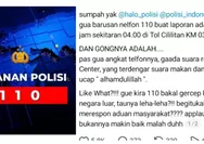Viral Curhatan Warga saat Telepon 110 Polri untuk Laporan Kecelakaan: Enggak Ada Repons, Terdengar Suara Sendawa