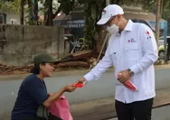 Lindungi Warga dari Abu Vulkanik, Pilar Saga Bagikan 14 Ribu Masker di Tangsel