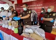 124 Perkara Inkracht, Kejari Tangsel Musnahkan Puluhan Kilogram Narkotika hingga Senjata Api