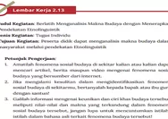 LEMBAR KERJA 2.13! KUNCI JAWABAN ANTROPOLOGI KELAS 11 HALAMAN 151 152 KURIKULUM MERDEKA Amatilah Fenomena Sosial Budaya di Sekitar Kalian 