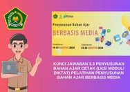 AUTO LULUS! KUNCI JAWABAN 3.3 PENYUSUNAN BAHAN AJAR CETAK (LKS/ MODUL/ DIKTAT), Pelatihan Penyusunan Bahan Ajar Berbasis Media PINTAR Kemenag