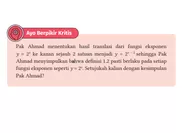 AYO BERPIKIR KRITIS! KUNCI JAWABAN MATEMATIKA KELAS 12 HALAMAN 17 KURIKULUM MERDEKA PAK AHMAD MENENTUKAN HASIL TRANSLASI DARI FUNGSI EKSPONEN Y = 2X 