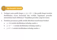 AYO BERPIKIR KREATIF! KUNCI JAWABAN MATEMATIKA KELAS 12 HALAMAN 26 27 KURIKULUM MERDEKA TERDAPAT SUATU GRAFIK FUNGSI Y = (X + 2)4 + 1