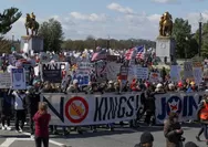 Aksi Demonstrasi ‘No Kings’ Banjiri Berbagai Kota di AS, Tuntut Trump Mundur dan Akhiri Perang Iran