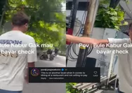 Viral di Menteng Jakarta Pusat, Bule Diduga Menolak Bayar Makanan dan Singgung Pembangunan Indonesia Saat Ditegur