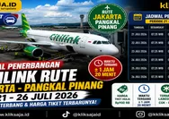 Jadwal Penerbangan Citilink Rute - Jakarta Pangkal Pinang Ada Jam Berapa? Cek Disini Periode 21 - 26 Juli 2026 Beserta Harga Tiket Terbarunya