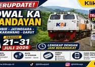 TERUPDATE! Jadwal KA Papandayan Rute Gambir - Jatinegara - Bekasi - Karawang - Garut Periode 21–31 Juli 2026 Lengkap dengan Jam Berangkat