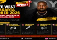 Kanye West ke Jakarta Oktober 2026, Simak Jadwal Pengumuman Venue dan Harga Tiket