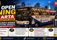 Bus Open Dining Jakarta Mulai Agustus 2026, Simak Tarif, Fasilitas, Kapasitas, dan Cara Booking