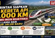 Pemerintah Siapkan Rel Kereta Api 14.000 Km, Prabowo Ingin Reaktivasi Jalur Lama dan Bangun Jalur Baru