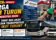 Harga BBM Turun per 1 Agustus 2026, Apakah Tarif Bus AKAP, Travel, dan Transportasi Umum Ikut Turun?