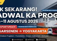 Cek Sekarang! Jadwal KA Progo Periode 4 – 11 Agustus 2026 Rute Pasarsenen - Bekasi - Cirebon Prujakan - Purwokerto - Kroya - Kebumen - Yogyakarta 