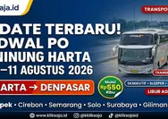 Update Terbaru! Jadwal PO Gunung Harta 4–11 Agustus 2026 Rute Jakarta - Cikampek - Cirebon - Semarang - Solo - Surabaya - Gilimanuk - Denpasar