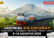 Update! Jadwal KA Cikuray Periode 8 – 14 Agustus 2026, Rute Pasar Senen – Jatinegara – Bandung – Cibatu – Garut, Lengkap dengan Jam Keberangkatan