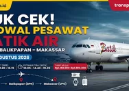 Yuk Cek! Jadwal Pesawat Batik Air Rute Solo – Balikpapan – Makassar 8 – 14 Agustus 2026, Lengkap Tarif Terbaru dan Cara Booking Tiket