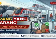 Daftar Barang yang Tidak Boleh Dibawa Naik Transportasi Umum 2026, Cek Aturan Bagasi Bus, Kereta, KRL, dan Moda Kota