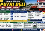Simak Jadwal KA Putri Deli 11–17 Agustus 2026 Rute Bandar Klipah - Lubuk Pakam - Kisaran - Tanjung Balai