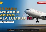 Cari Info TransNusa Lampung–Kuala Lumpur 2026, Rute Internasional Baru dari Bandara Radin Inten II Mulai 24 Agustus