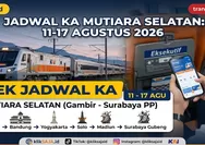 Cek Sebelum Berangkat! Jadwal KA Mutiara Selatan 11 – 17 Agustus Rute Gambir – Bekasi – Bandung – Tasikmalaya – Banjar – Yogyakarta – Solo – Surabaya