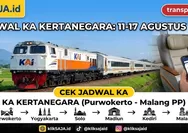 Lihat Jadwal KA Kertanegara Periode 11 – 17 Agustus 2026 Rute Purwokerto - Kroya - Gombong - Kebumen - Kutoarjo - Wates, - Yogyakarta - Malang
