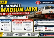 Simak Jadwal KA Madiun Jaya Periode 18 – 24 Agustus 2026 Rute Solo Balapan - Sragen - Walikukun - Magetan - Madiun
