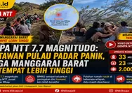 Video Gempa NTT 7,7 Magnitudo: Wisatawan Pulau Padar Panik, Warga Manggarai Barat Cari Tempat Lebih Tinggi