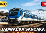 Jadwal KA Sancaka Periode 25–31 Agustus 2026 Rute Klaten - Solo Balapan, Madiun - Nganjuk - Jombang - Mojokerto