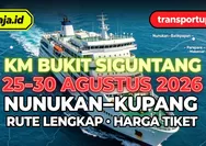 Cek Jadwal KM Bukit Siguntang Periode 25 – 30 Agustus 2026 Rute Nunukan - Balikpapan - Parepare - Makassar - Maumere - Lewoleba - Kupang