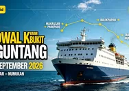 Jadwal KM Bukit Siguntang Periode 1–7 September 2026 Rute Makassar - Parepare - Balikpapan - Tarakan - Nunukan