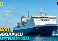 Wajib Tahu! Jadwal Kapal Pelni KM Nggapulu Periode 8–14 September 2026 Rute Jakarta - Surabaya - Makassar - Baubau - Ambon - Ternate - Bitung