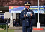 Gelar Upacara Peringatan ke-78 HUT TNI AU, Danlanud Suryadarma Kalijati Subang Bacakan Sambutan Panglima TNI