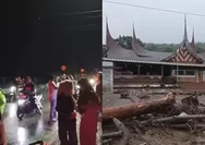 Amukan Banjir Bandang Solok Lumpuhkan Kantor Bupati, Warga Panik Berlarian Hindari Terjangan Lumpur