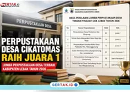 Perpustakaan Desa Cikatomas Raih Juara 1 Tingkat Kabupaten Lebak 2026, Camat Cilograng Beri Apresiasi