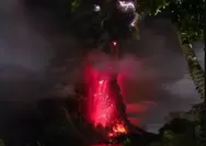 Gunung Ruang Erupsi Lagi, Rumah Terbakar hingga Bandara Diguyur Hujan Abu Vulkanik