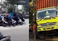 Jejak Laka di Simpang Unisma Bekasi: Sebelum Tabrakan Beruntun Truk Wing Box, Kontainer Pernah Terperosok