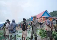 Satgas Ops Damai Cartenz 2026 Amankan Peresmian Gereja di Kiwirok Wujudkan Ibadah Aman dan Penuh Kedamaian