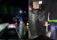 Viral Sopir Taksi Online Ngamuk di Tol JORR, Spion Pengendara Dirusak Pakai Kunci Roda
