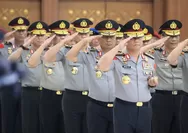 Polri Laksanakan Kenaikan Pangkat 87 Perwira Tinggi, Empat Perwira Raih Bintang Tiga