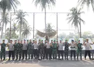 Pererat Sinergitas, Kapolda Bengkulu Jalin Silaturahmi dengan Kompi Yonif 144/Jaya Yudha