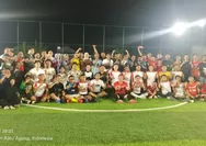 Perkuat Sinergi OJK Bengkulu dan Wartawan Lewat Mini Soccer