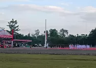 Upacara HUT ke-81 RI di Yahukimo Berlangsung Khidmat, Satgas  Ops  Damai Cartenz Pastikan  Aman dan Lancar