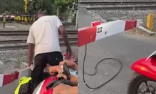 Viral Pria Rusak Palang Pintu Kereta di Sleman karena Tak Sabar Menunggu, Kini Diamankan Polisi