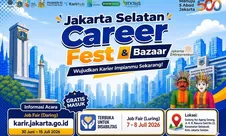 Suku Dinas Tenaga Kerja, Transmigrasi, dan Energi Kota Administrasi Jakarta Selatan Gelar Job Fair Tanggal 7 – 8 Juli 2026