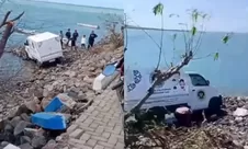 Terperosok ke area bibir pantai, kecelakaan mobil MBG di Madura mendadak viral di medsos
